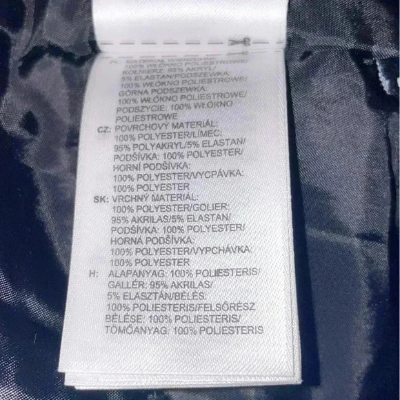 Adidas x Stella McCartney black  crop long sleeve athletic outdoor jacket 38/S - Picture 5 of 6